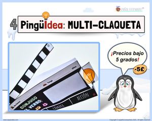 🎬 MULTI-CLAQUETAS 🎯 Conjugación y repaso adaptable 🐧 Pingüideas