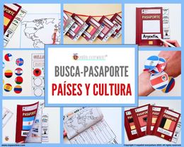 🌎 BUSCA-PASAPORTE 🔎 Países y culturas ✈️ HABLA HISPANA, EUROPA o adaptable