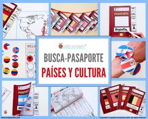 🌎 BUSCA-PASAPORTE 🔎 Países y culturas ✈️ HABLA HISPANA, EUROPA o adaptable