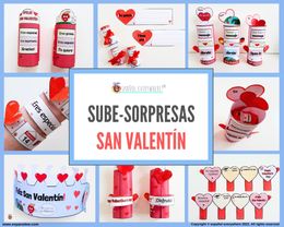 ✂💻 ´SUBE-SORPRESAS SAN VALENTÍN´- Regalos y mensajes. Género adjetivos.  🎁 PINCHA VER OFERTAS