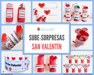 ✂💻 ´SUBE-SORPRESAS SAN VALENTÍN´- Regalos y mensajes. Género adjetivos.  🎁 PINCHA VER OFERTAS