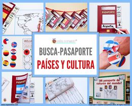 🌎 BUSCA-PASAPORTE 🔎 Países y culturas ✈️ HABLA HISPANA, EUROPA o adaptable