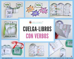 💻✂MEGA PACK CUELGA-VERBOS- Verbos regulares -AR,-ER-IR. 🎯CONJUGACIÓN (presente, pasado y futuro). 
