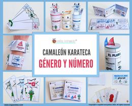 ✂💻MEGA PACK GÉNERO Y NÚMERO DE SUSTANTIVOS- Historias, juegos y decoraciones. 