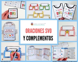✂💻MEGA PACK Oraciones SVO+ COMPLEMENTOS Circunstanciales 🌟CUMPLEAÑOS 🎁Pincha ver OFERTAS 