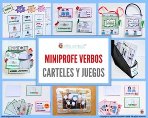 💻✂ JUEGO DE CARTAS Y RUTINA DE MINIPROFE 🃏 Pronombres · Conjugación