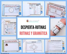 ✂💻´DESPIERTA RUTINAS´ Rutinas y gramática: Presente, reflexivos y horas. 🎁PINCHA PARA VER OFERTAS 