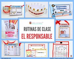 💻✂ CÓMO ESTRUCTURAR TU CLASE 📝 Encargados · Números 1-100 🎯 Rutinas y Premios
