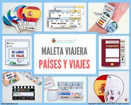 ✂💻PACK ´MALETA VIAJERA´- Nacionalidad, países e idiomas🌎 ESPAÑOL PARA VIAJAR. Guía de conversación