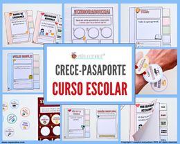 ✈️ CRECE-PASAPORTES 💭 Emociones | 🌱 Valores | 🎉 Fechas especiales | 📚 Todo el curso