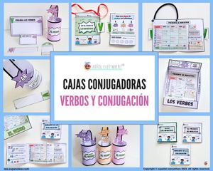 ✂💻MEGA PACK CAJAS CONJUGADORAS- Conjugación. PRESENTE, PASADO Y FUTURO🎁Pincha ver OFERTAS