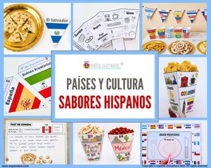 ✂ CULTURA Y SABORES MUNDO HISPANO 🌎Actividades culturales y celebraciones🌟Adaptable a otros países
