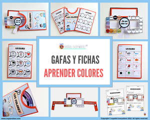 💻✂GAFAS, FICHAS  Y FUNDAS COLORÍN- Aprende y juega con colores