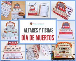 🌼 ALTARES Y FICHAS DÍA DE MUERTOS 💀 Cultura y vocabulario ✍️ Oraciones SVO