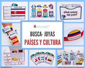 ✂💻 BUSCA-JOYAS 💎 Explora culturas 🌎 Países de habla hispana y del mundo