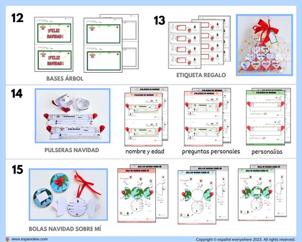 💻✂ÁRBOL INTERCAMBIO NAVIDAD- Saludos, sobre mí y descripción