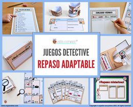 💻 ✂ DETECTIVE SV (II) 🔎 REPASO ADAPTABLE 🔁 Gamificación · Conjugación  🏫 Tareas encargado