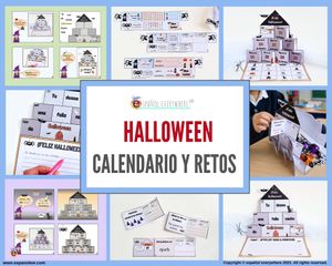 📅 CALENDARIO Y MENSAJES HALLOWEEN 🎃 | ✨ Retos, escritura y actividades