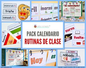 ✂ DECO-CALENDARIO 📅 Calendario, Fecha y Asistencia 🎯 Sistema de Rutinas de Aula para Todo el Curso