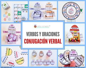 💻✂ CONJUGA-CAJAS ✍️ Conjugación · Oraciones 🌺 Pascua / Cualquier momento