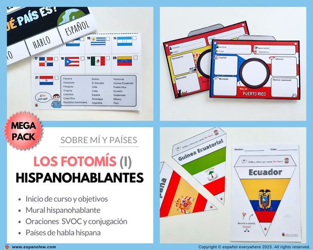 Banderas De Países De Habla Hispana Para Imprimir