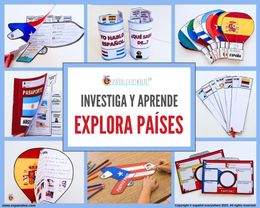 ✂💻BUSCA-PAÍSES 🌎 Cultura y países hispanos 🗺️ Adaptable a otros países