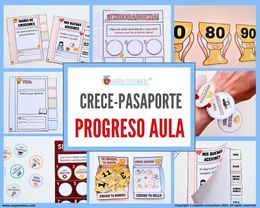 ✈️ CRECE-PASAPORTES 💭 Emociones 🌱 Valores 🎉 Fechas especiales | 🏆 Progreso aprendizaje