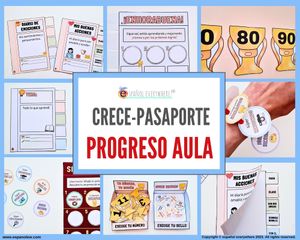 ✈️ CRECE-PASAPORTES 💭 Emociones 🌱 Valores 🎉 Fechas especiales | 🏆 Progreso aprendizaje