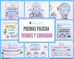 ✂💻POEMAS PASCUA´- Verbos, conjugación y vocabulario 🎁PINCHA VER OFERTAS