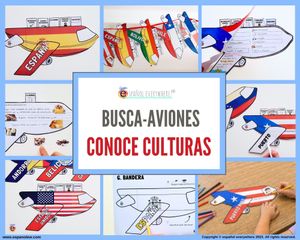 ✂ BUSCA AVIONES 🌎 Viaje por las culturas ✨ Manualidades y juegos reutilizables