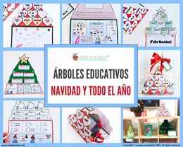 💡APRENDE-ÁRBOLES EDUCATIVOS- Regalo, calendario, vocabulario y gramática. 🎄 NAVIDAD Y TODO EL AÑO