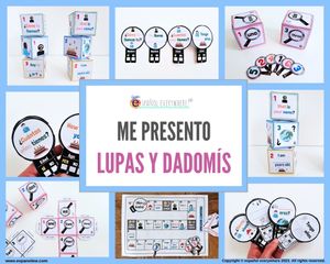✂💻´LUPAS Y DADOMÍS´. Juegos y actividades presentarse 👄DIALOGA Y PRESÉNTATE. 🎁PINCHA VER OFERTAS 