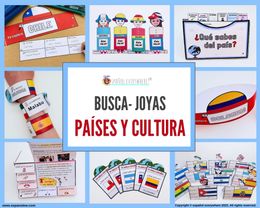 ✂💻 BUSCA-JOYAS 💎 Explora culturas 🌎 Países de habla hispana y del mundo