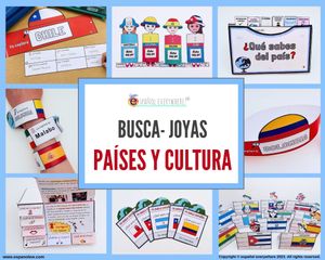 ✂💻 BUSCA-JOYAS 💎 Explora culturas 🌎 Países de habla hispana y del mundo