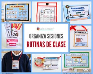 💻✂ CÓMO ESTRUCTURAR TU CLASE 📝 Rutinas de aula 👥 Encargados 🏆 Motivación 🔢 Números 1-100