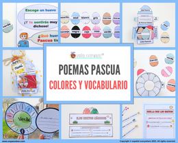 ✂💻POEMAS PASCUA- Colores y vocabulario.🎁  PINCHA PARA VER OFERTAS