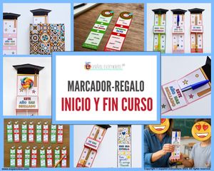📚 MARCADORES/REGALO 2 EN 1 🎯 Inicio y fin de curso 