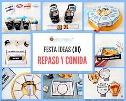 ✂💻FIESTA  (III)- REPASO ADAPTABLE Y COMIDA. Juegos y decoraciones. 🎁PINCHA VER OFERTAS