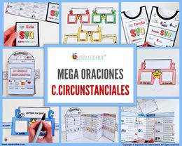 ✂💻 MEGA-ORACIONES SVOC ✍️ SVO + Complementos Circunstanciales 🎉Cumpleaños