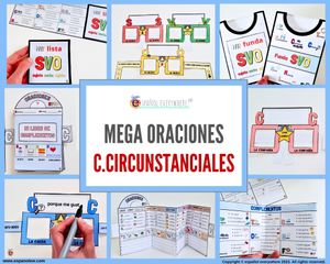 ✂💻 MEGA-ORACIONES SVOC ✍️ SVO + Complementos Circunstanciales 🎉Cumpleaños