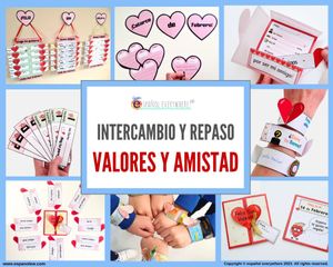 💻✂ MEDIAS PULSERAS: AMISTAD Y COHESIÓN 🎯 Repaso 🤝 Valores 💖 San Valentín 🌍 Proyectos aula