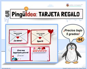 🎁 TARJETAS DE REGALO para personas especiales. 🐧 Pingüideas