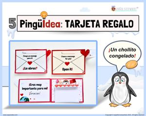 🎁 TARJETAS DE REGALO para personas especiales. 🐧 Pingüideas