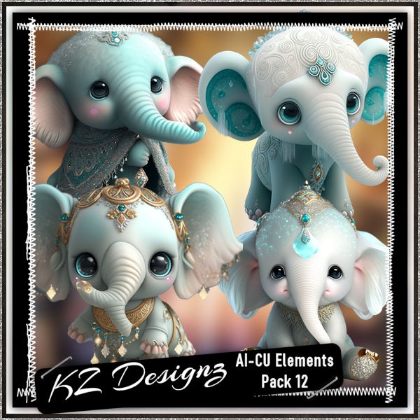 AI CU Elements Fantasy Baby Elefant