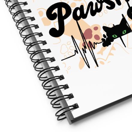 Stay Pawsitive Spiral Notebook