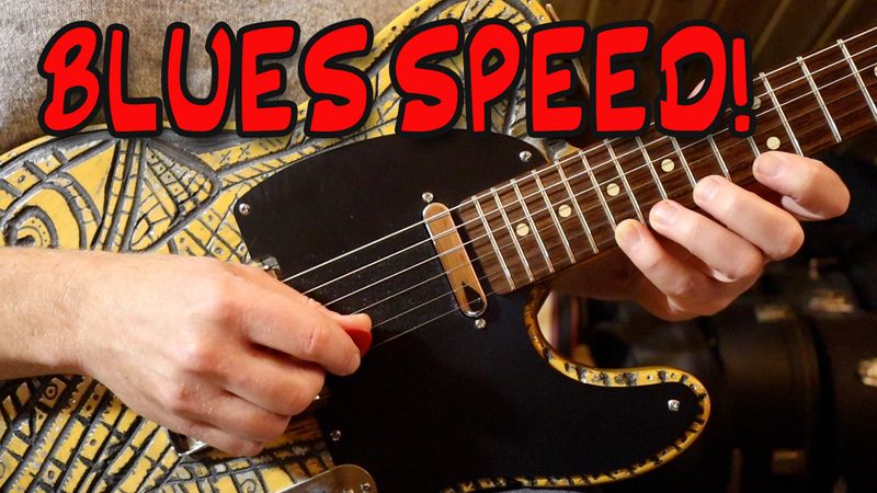 Speed Up Your Blues Playing (Bb Alternate Picking Blues) TABS / BACKING TRACK