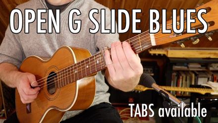 Melodic Slide Blues Guitar in Open G (Lap of luxury) VIDEO LESSON + TABS