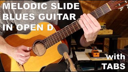 Melodic Slide Blues Guitar in Open D (Sanctuary) VIDEO LESSON + TABS