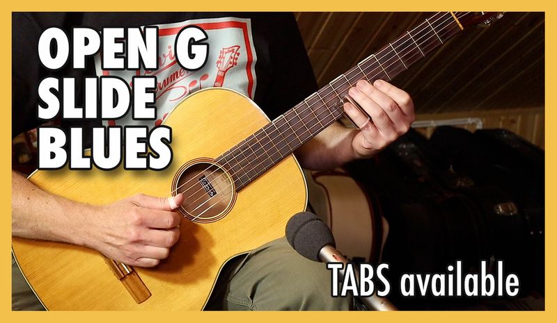 Open G Slide Blues (Tin Can Man) TABS / SHEET MUSIC