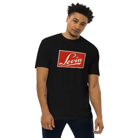 Levin Red Logo T-SHIRT (White/Black)